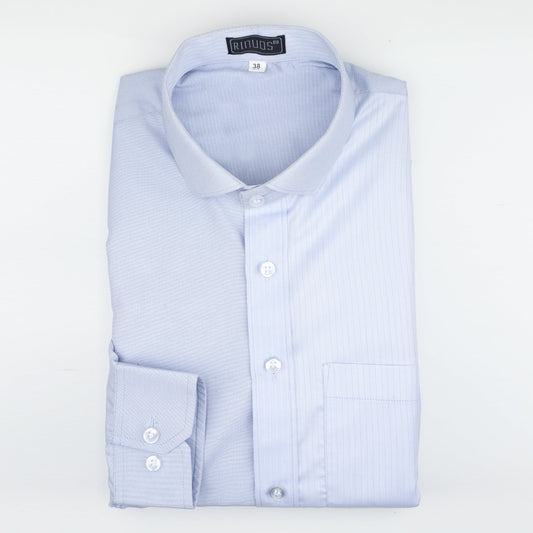 Blue Gingham Cotton Shirt - styleflea