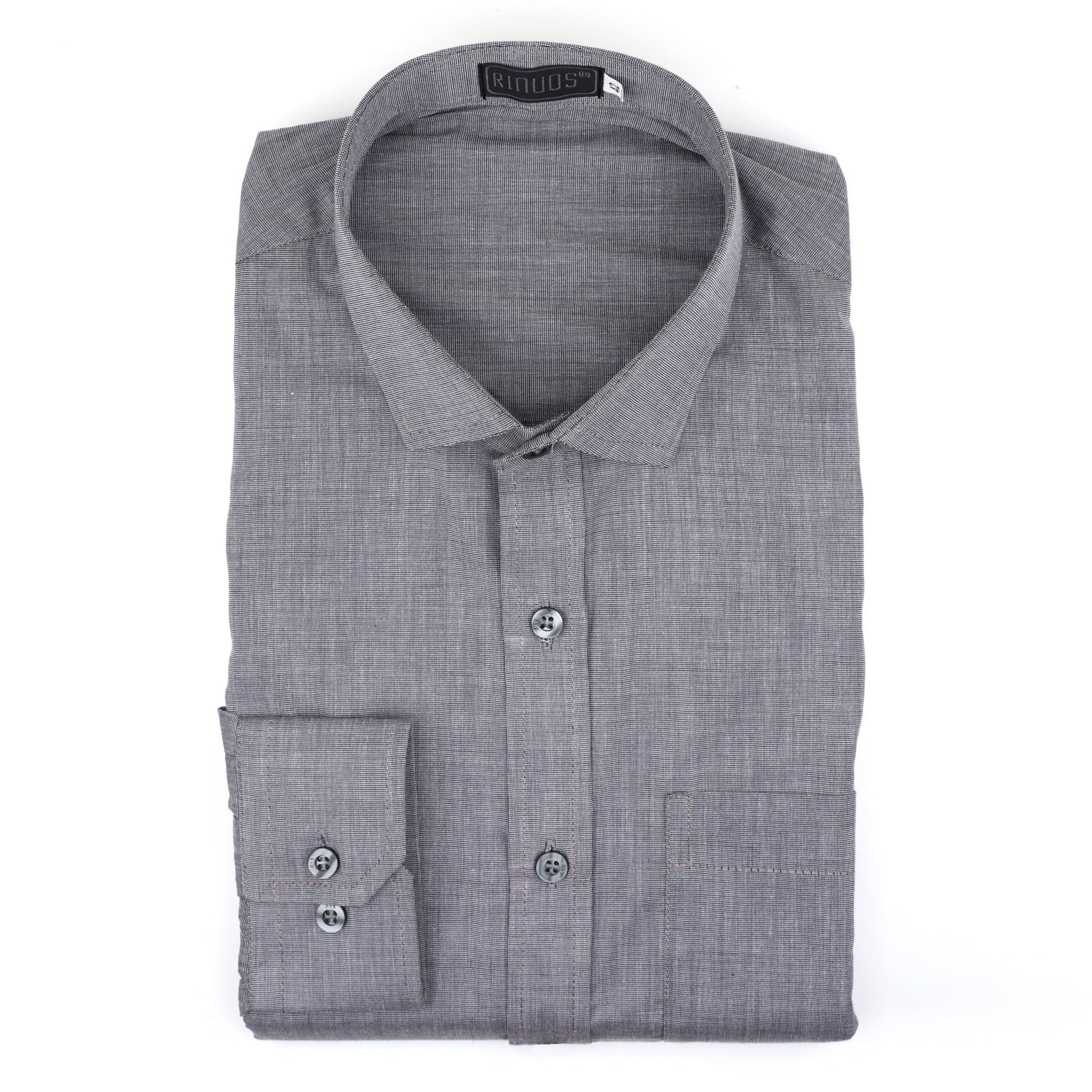 Charcoal Cotton Shirt - styleflea