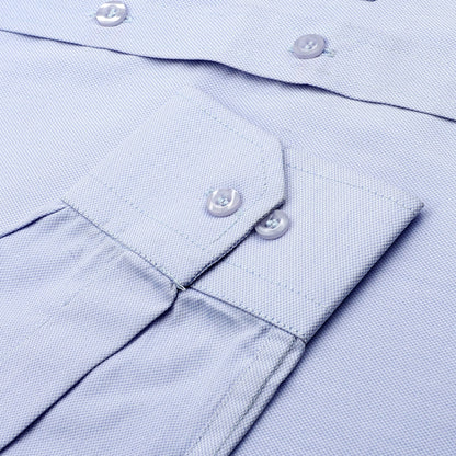 Classic Blue Cotton Shirt - styleflea