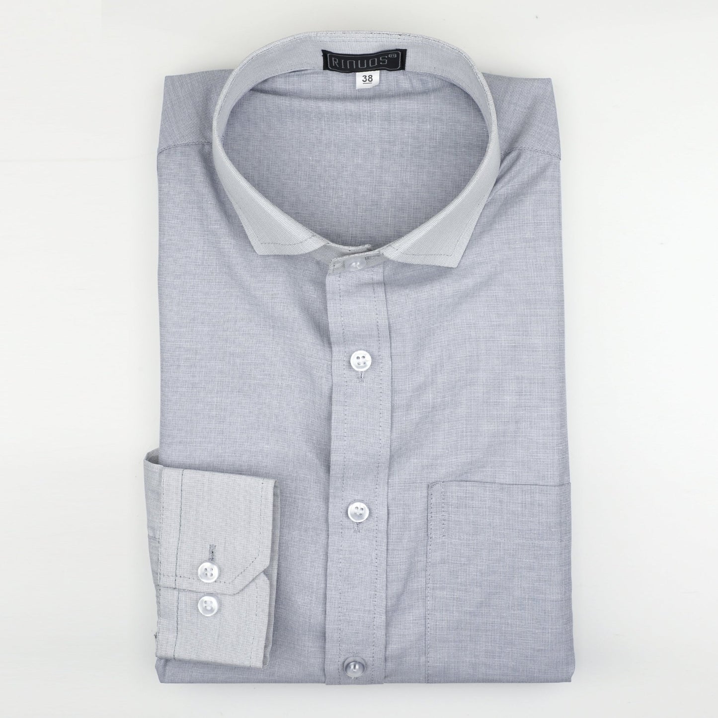 Dapper Men's Graphite Cotton Shirt - styleflea