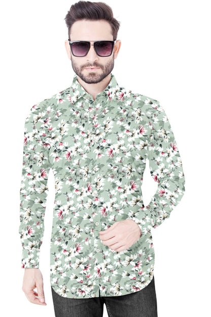 Floral Printed Cotton Shirt