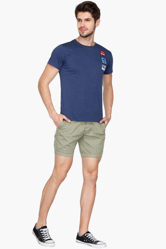 Life Mens 3 Pocket Solid Shorts - styleflea