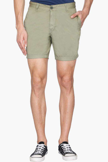 Life Mens 3 Pocket Solid Shorts - styleflea