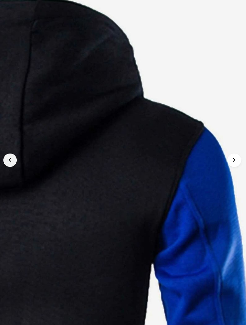 Men Cut And Sew Panel Hooded Jacket - styleflea