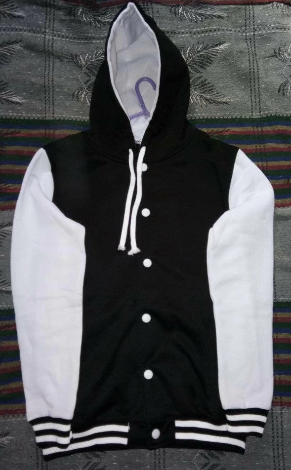 Men s Cut and Sew Panel Hooded Jacket Styleflea