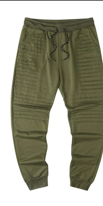 Men Solid Drawstring Waist Sweatpants - styleflea