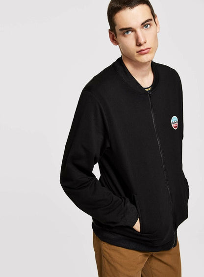 Men Zip Up Pocket Letter Jacket - styleflea