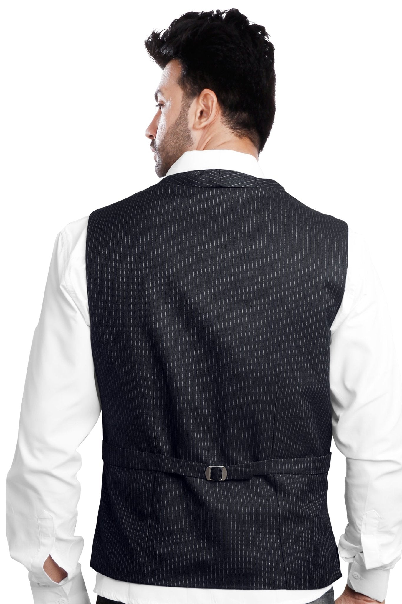 Men’s Charcoal Business Attire Waistcoat - styleflea