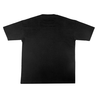 Midnight Rose Embossed Drop Shoulder T-shirt