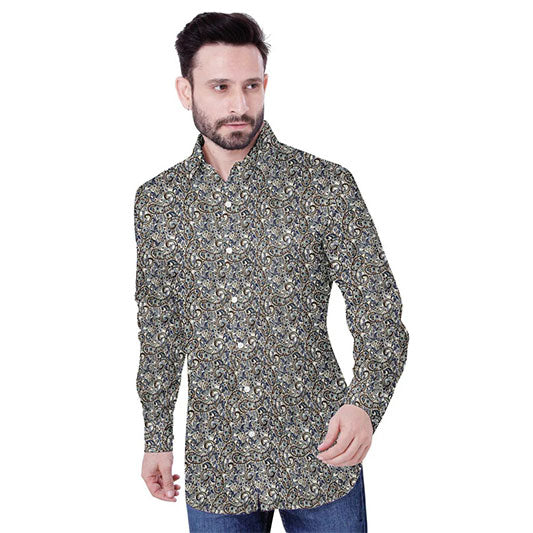 Regal Paisley Cotton Shirt