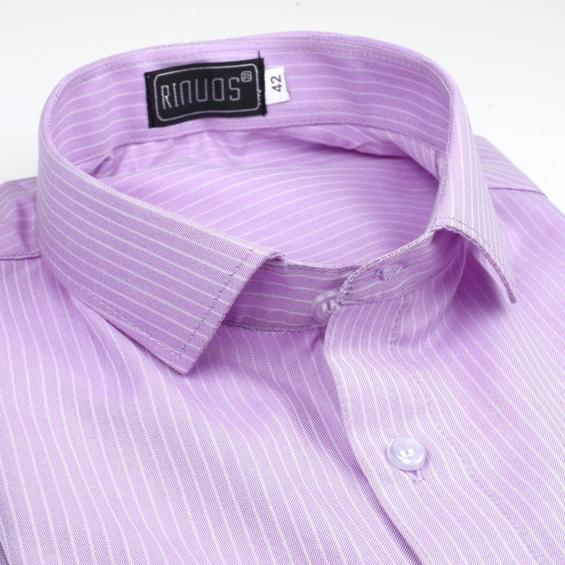 Purple Checkered Cotton Shirt - styleflea