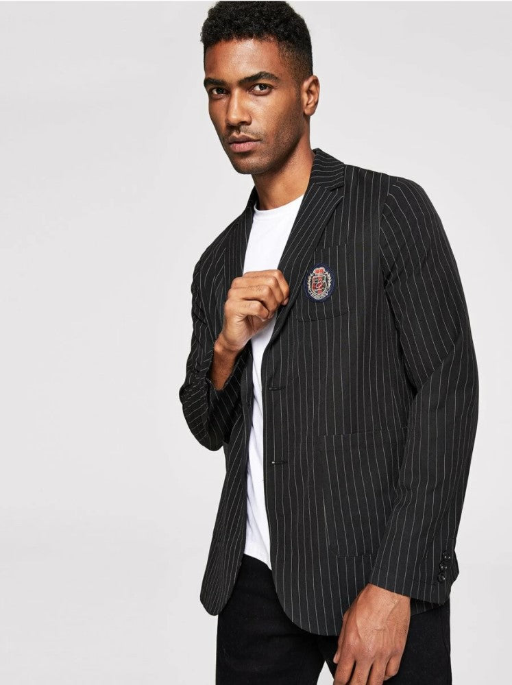 Vertical striped store jacket